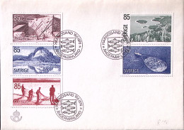 1976-SVEZIA Turismo Serie Cpl. (927/1) Fdc - FDC