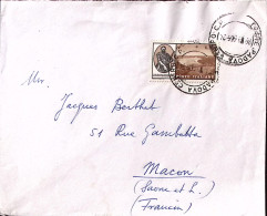 1965-VERRAZZANO Lire 30 (988) Isolato Su Busta Padova (20.3) Per La Francia (tar - 1961-70: Marcophilia