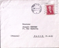 1965-BODONI Lire 30 (980) Isolato Su Busta Roma (20.5) Per La Francia (tariffa S - 1961-70: Marcofilie