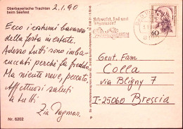1990-GERMANIA Zolfo, Jodio E Lago/Bad Wiessee (3.1) Annullo Targhetta Su Cartoli - Cartas & Documentos