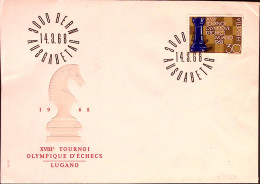 1968-Svizzera 18 Torneo Olimpico Scacchi/Berna Fdc - FDC