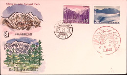 1972-Giappone Parco Nazionale Chubu-Angaku Serie Completa Fdc - FDC