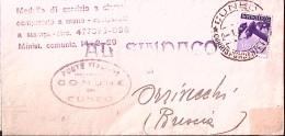 1947-Democratica C.50 Isolato Su Corrispondenza Fra Sindaci Cuneo (2.1) - 1946-60: Marcophilia