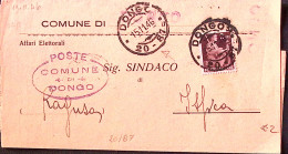 1946-Democratica Lire 2 Isolato Su Corrispondenza Fra Sindaci Dongo (15.11) - 1946-60: Marcophilia