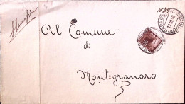 1946-Democratica Lire 1,20 Isolato Su Corrispondenza Fra Sindaci Rapagnano (12.1 - 1946-60: Marcophilia