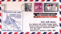 1968-U.S.A. Bonanza Air Lines Inaugurazione Volo Tucso-Mexico - Airmail