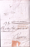 1809-MODENA Cartella Rossa Su Circolare A Stampa Manoscritto Modena 3.08 - 1. ...-1850 Vorphilatelie