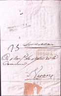 1809-MODENA Cartella Rossa Su Circolare A Stampa Manoscritto Modena 3.08 - ...-1850 Préphilatélie