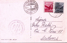 1945-ROMA 1 Settimana Filatelica Romana (10.12) Annullo Speciale Su Cartolina Vi - Expositions