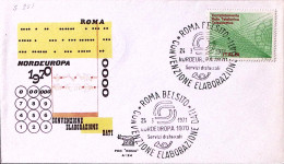 1971-ROMA Convenzione Elaborazione Dati (24.3) Annullo Speciale Su Busta - 1971-80: Marcophilia