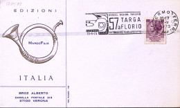 1973-PALERMO 57 Targa Florio (13.5) Annullo Speciale Su Cartolina - 1971-80: Marcophilia