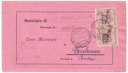 1945-LUPA Coppia C.50 Su Piego S Giovanni Lipioni/Chieti (17.10) - Marcophilie