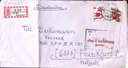 1975-GERMANIA Infortuni P.40 E 150 Su Raccomandata - Brieven En Documenten
