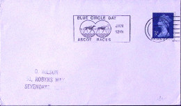 1973-Gran Bretagna Giornata Blue Circolo/Ascot (6.12) Annullo Speciale Su Cartol - Other & Unclassified