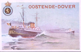 1936-Belgio Cartolina Postale C.10/15 Pubblicitaria OOSTENDE-DOVER, Nuova - Publicité