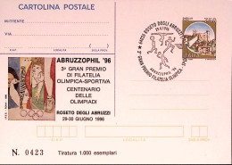 1996-ABRUZZOPHIL Cartolina Postale IPZS Lire 750 Ann Spec - Postwaardestukken