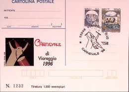 1996-VIAREGGIO CARNEVALE Cartolina Postale IPZS Lire 700 Ann Spec - Entiers Postaux