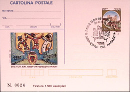 1996-MONTEVARCHI Cartolina Postale IPZS Lire 750 Ann Spec - Postwaardestukken