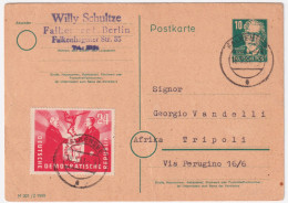 1951-Germania DDR Visita Presidente Polacco Su Cartolina Postale P.10 Falkensee  - Brieven En Documenten