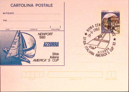 1983-AMERICA'S CUP Cartolina Postale IPZS Lire 700 Con Annullo Speciale - Stamped Stationery