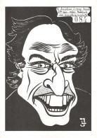 Politique Caricature Marco Pannella Le Socialisme à Visage Humain Illustration Lardie Illustrateur - Satirisch