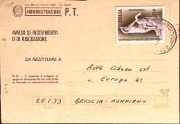 1995-MUSEO NAZ ROMA Lire 750 Isolato Su Avviso Ricevimento - 1991-00: Marcophilie