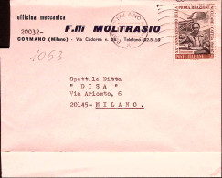 1968-FERMI Lire 50 Isolato Su Busta - 1961-70: Marcofilie