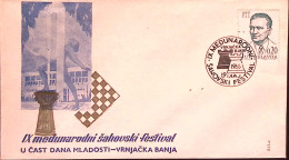 1966-Jugoslavia Festival Scacchi (19.5) Annullo Speciale Su Busta - Autres & Non Classés