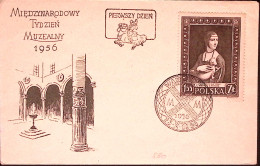 1956-POLONIA Settimana Musei Z.1,55 Leonardo (880) Fdc - FDC