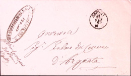 1863-UFF CONSERVATORE DEL VACCINO/ASCOLI Ov. Su Piego Ascoli (28.9.63) - Marcophilie