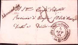 1858-SARDEGNA Alessandria Cors. Stazione Su Lettera Poste Ambul. Torino-Genova/( - Ohne Zuordnung