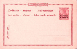 1910circa-Marocco Uff. Tedesco CP C.10 Nuova, Piccoli Difetti Di Conservazione - Brieven En Documenten
