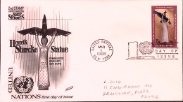 1968-NAZIONI UNITE Umanita' Di Henrik Starke Serie Cpl Su 2 Fdc - Autres & Non Classés