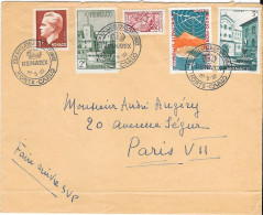 Principauté De Monaco  Sur Lettre 1952 - Brieven En Documenten