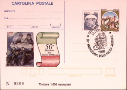 1997-POLIZIA STRADALE Cartolina Postale IPZS Lire 750 Ann Spec - Postwaardestukken