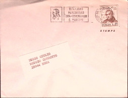 1974-ALESSANDRO MANZONI Lire 25 Isolato Su Stampe - 1971-80: Poststempel