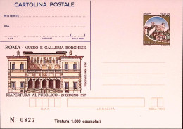 1997-MUSEO BORGHESE Cartolina Postale IPZS Lire 750 Nuova - Postwaardestukken
