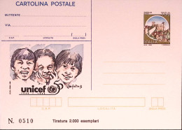 1996-UNICEF Cartolina Postale IPZS Lire 750 Nuova - Postwaardestukken