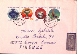 1983-GERMANIA DDR Artigianato Vetrerie In Turingia Serie Cpl. Su Busta Per Itali - Briefe U. Dokumente