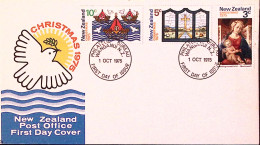 1975-Nuova Zelanda NEW ZEALAND Natale Serie Cpl. (642/4) Fdc - FDC