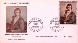 1967-Niger David Autoritratto (PA 69) Fdc - Niger (1960-...)