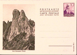 1955-LIECHTENSTEIN Cartolina Postale C.10 Domanda Pubblicitaria Due Torri, Nuova - Andere & Zonder Classificatie