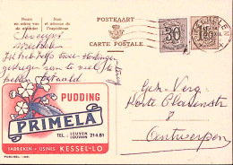 1957-Belgio  Cartolina Postale F.1,20 Pubbl. PRIMELA Viaggiata Per Olanda Franco - Andere & Zonder Classificatie