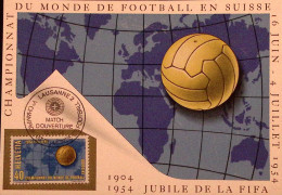 1954-Svizzera1954 SUISSE Coppa Del Mondo Calcio (547), Cart. Uff. E Ann. Spec. P - Other & Unclassified