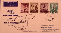 1960-POLONIA POLSKA I^volo Berlino-Belgrado (5.4) Dispaccio Da Varsavia Affr. (7 - Autres & Non Classés