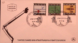 1979-Israele Giochi Hapoel Serie Cpl. (755/7 Con Band.) Su Fdc - FDC