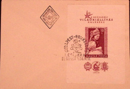 1958-Ungheria Esposizione Bruxelles, Costumi, Foglietto Dentellato + Non Dentell - FDC