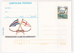 1993-Cartolina Postale Lire 700 Con Soprastampa IPZS FEDER. CLUBS BLUCERCHIATI,  - Stamped Stationery
