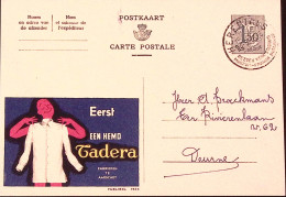 1959-Belgio  Cartolina Postale F. 1,50 Pubblicitaria Camiceria Tadera Viaggiata - Andere & Zonder Classificatie