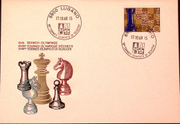 1968-Svizzera SUISSE 18 Torneo Olimpico Di Scacchi/Lugano (17.10) Ann. Spec. - Andere & Zonder Classificatie